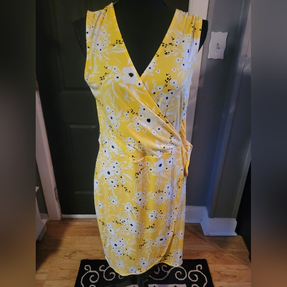 Banana Republic Yellow Floral Mini Dress - Picture 3 of 5